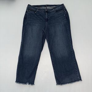 NYDJ Teresa Wide Leg Jeans Size 20W Dark Wash Blue